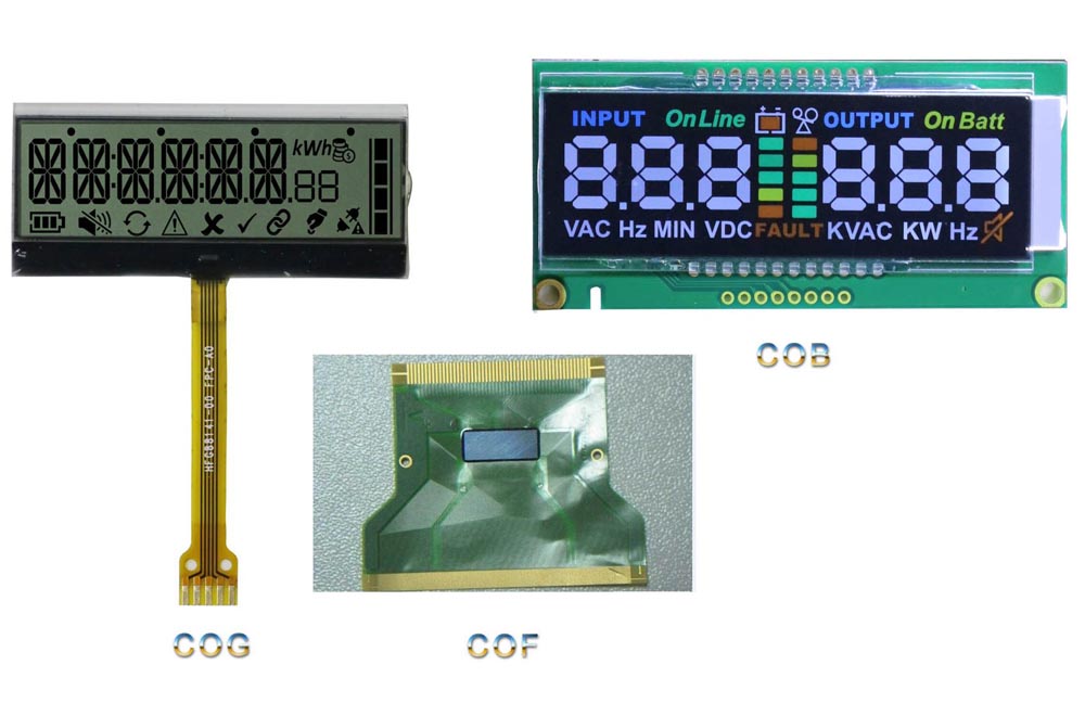 COB LCD Module vs COG LCD Module vs COF LCD Module