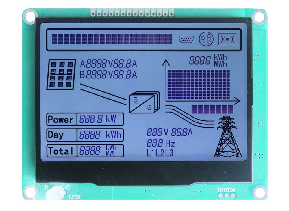 FSTN Dot Matrix and Segment Positive Display Grey Background and Blue Letters COB LCD Module for Electricity Meter.jpg