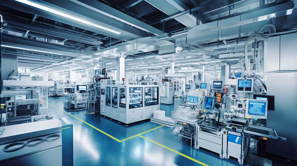 displayman's industrial factory is a marvel of technology and innovation