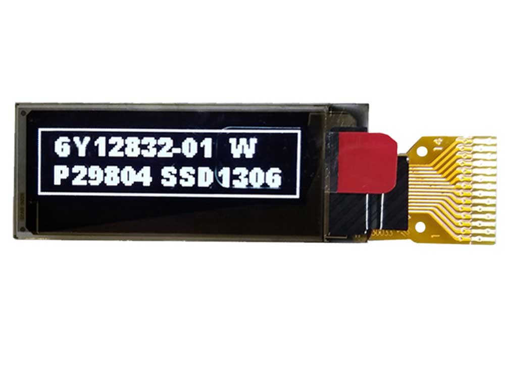0.91 oled 12832 for wearable application