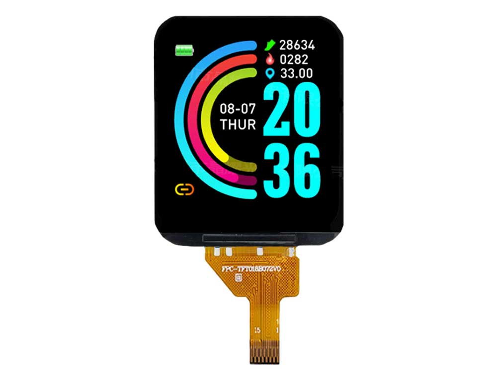 1.83 tft lcd 240284 for wearable application