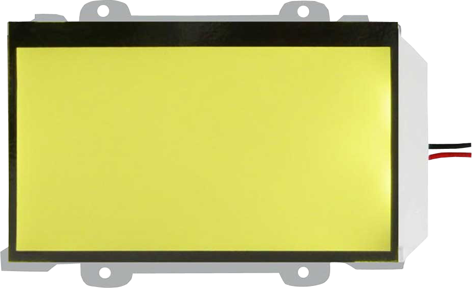 yellow led rectangle shape edge led backlight with wire connection