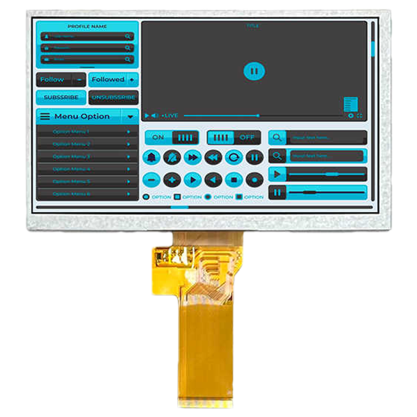 7.0 inch high brightness ips 800x480 rgb interface tft lcd module