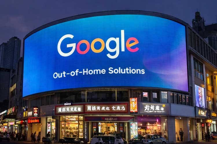 large scale outdoor digital billboard – google out of home advertising