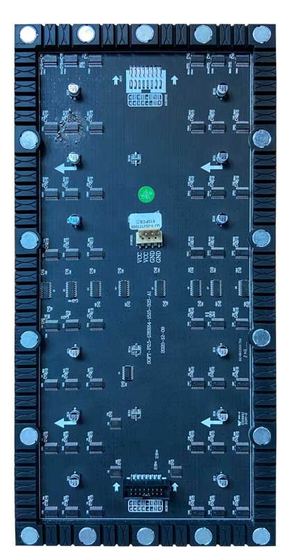 flexible led display backview