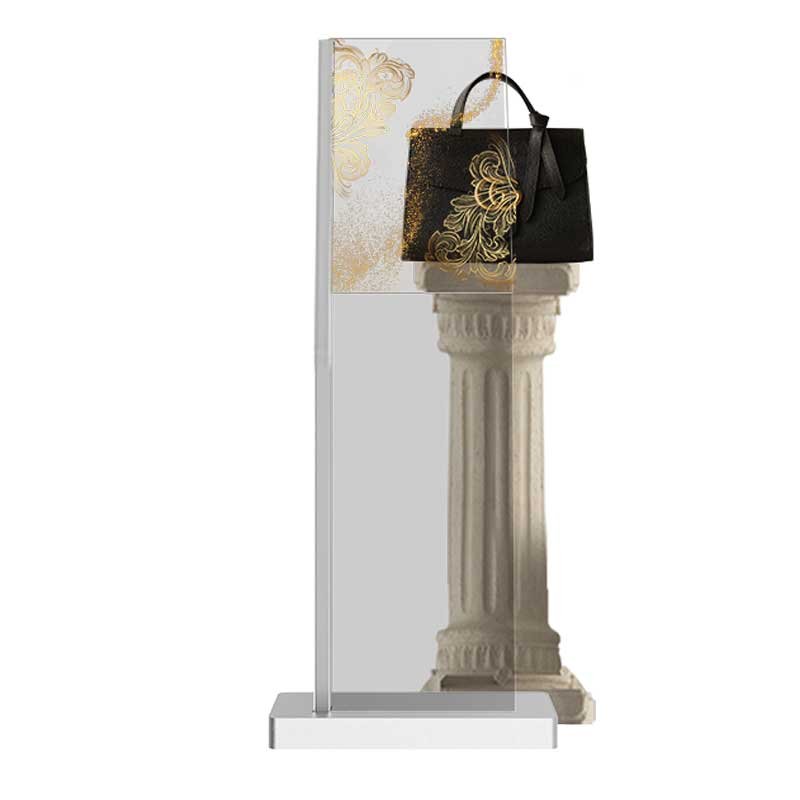 30-inch landscape transparent OLED kiosk front view