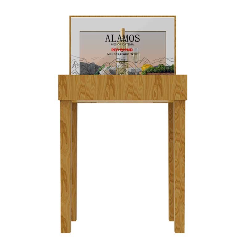 30-inch landscape wooden console transparent OLED front view