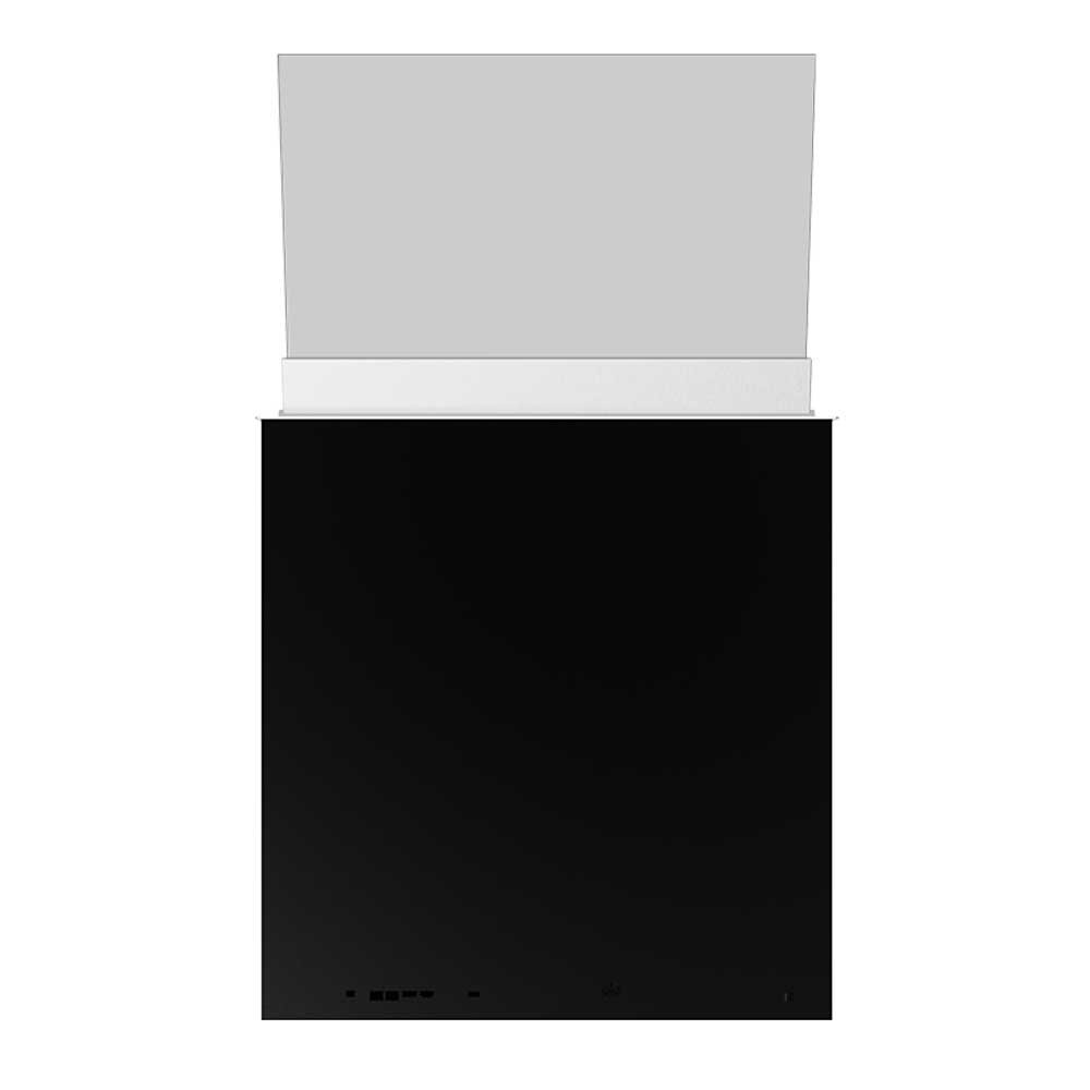 30-inch motorized lift-up transparent OLED display back view