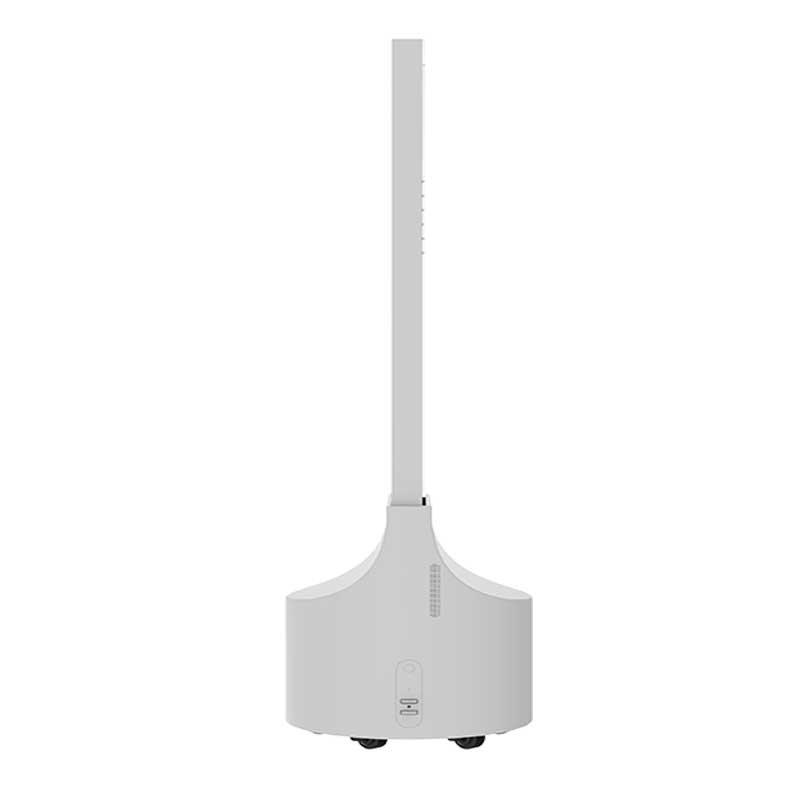 30-inch portrait mobile round base transparent OLED rear view