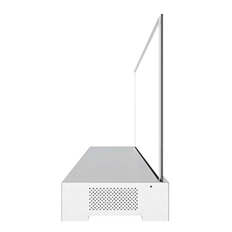 48-inch platform base desktop transparent OLED display side view