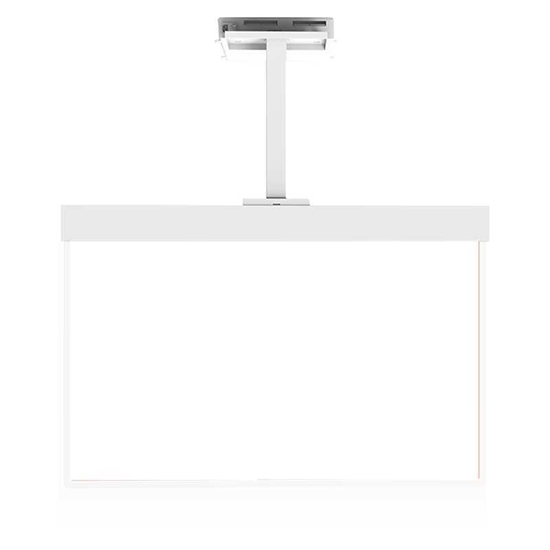 55-inch hanging transparent OLED display front view