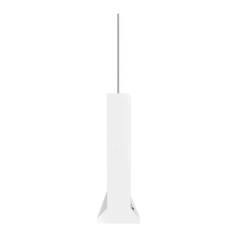 55-inch landscape motorized lift-up transparent OLED display side view