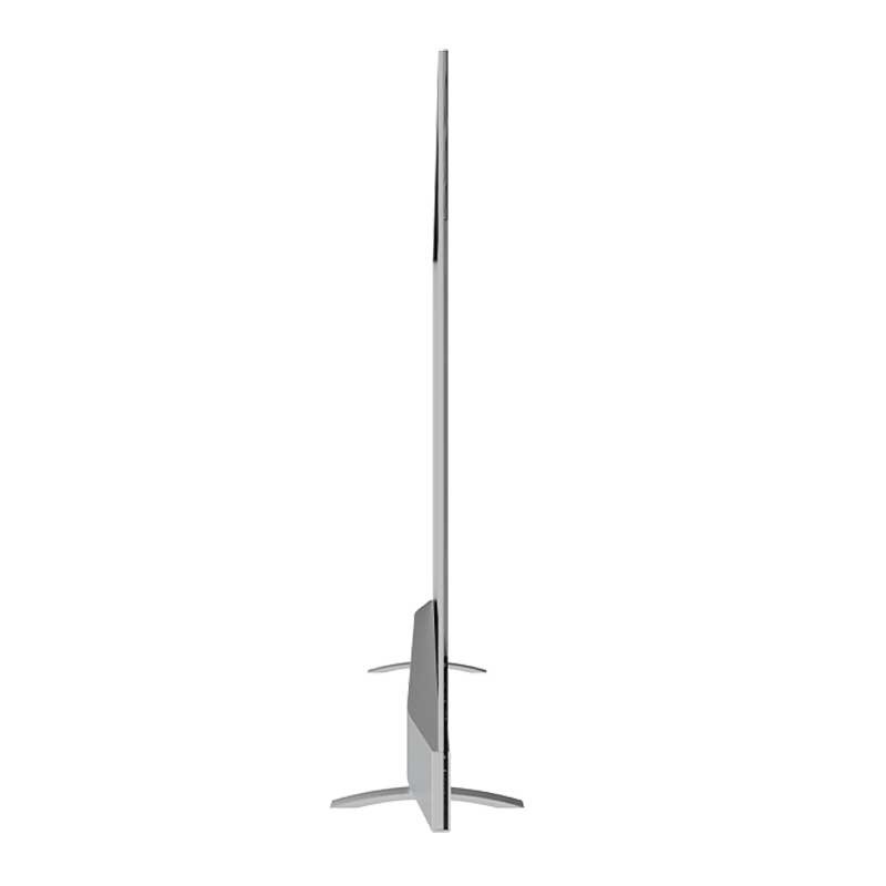 55-inch twin-foot base desktop transparent OLED display side view