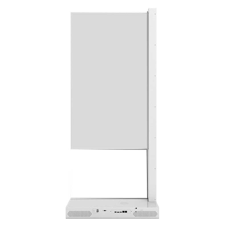 55-inch portrait pedestal transparent OLED rear view
