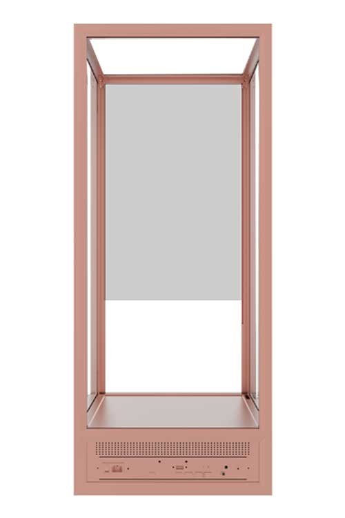 30-Inch Single-Sided Transparent OLED Display Cabinet — Rear interface view