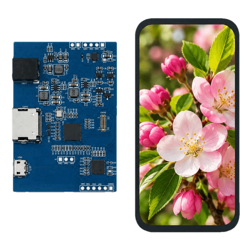 4.1-inch AMOLED display with HDMI driver board, an OLED platform for custom product integration