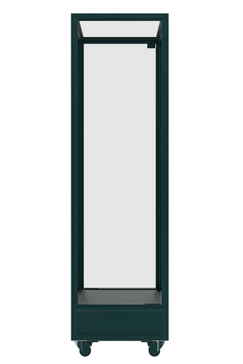 48-Inch Four-Sided Transparent OLED Display Cabinet — Rear view