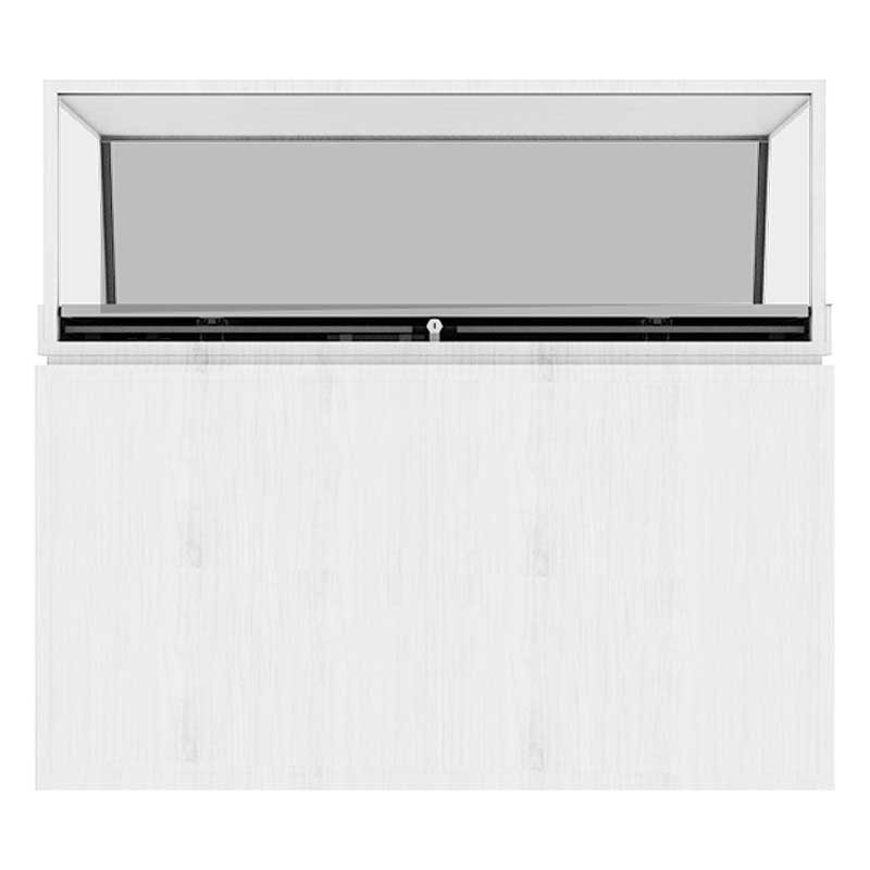 48-Inch Single-Sided Transparent OLED Display Cabinet — Rear view