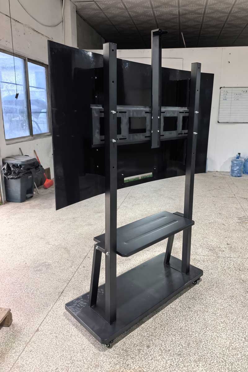 Rear mounting structure of a 55-inch flexible OLED display