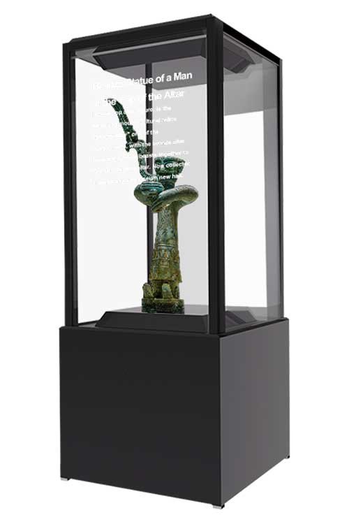 55-Inch Single-Sided Transparent OLED Display Cabinet