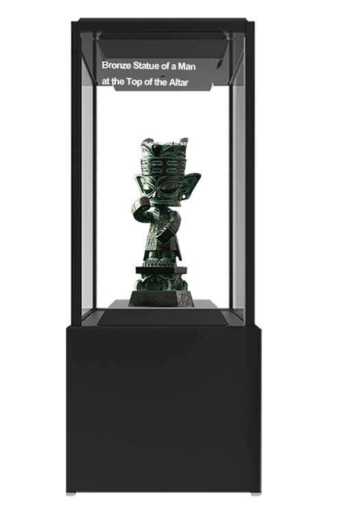 55-Inch Single-Sided Transparent OLED Display Cabinet — Front view