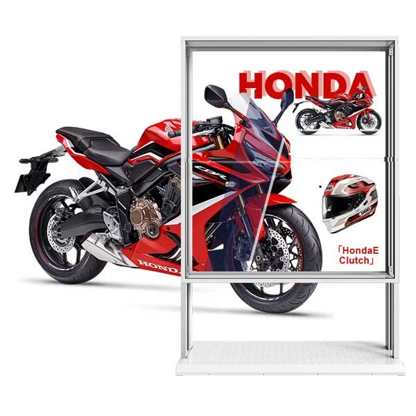 55-Inch Transparent OLED Video Wall — 1×2, front view