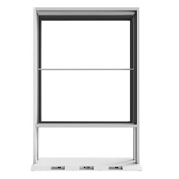 55-Inch Transparent OLED Video Wall — 1×2, rear view