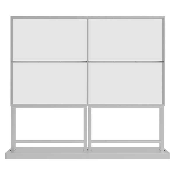 55-Inch Transparent OLED Video Wall — 2×2 Retail Design, rear view