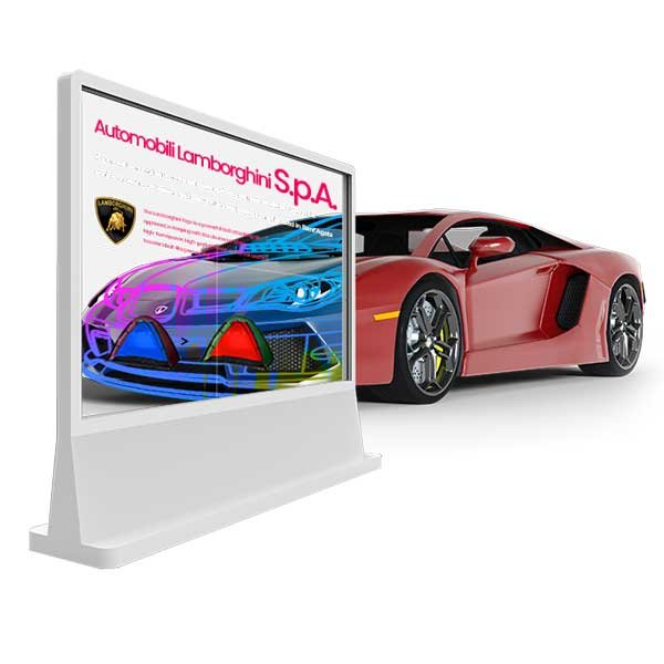 55-Inch Transparent OLED Video Wall — 2×2 Automotive Design