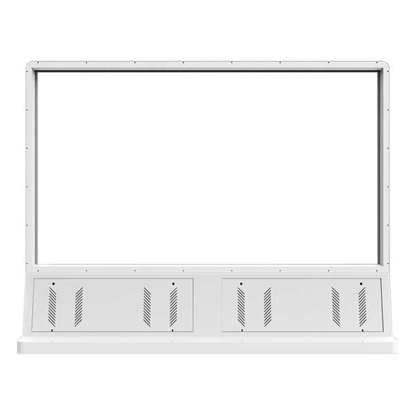 55-Inch Transparent OLED Video Wall — 2×2 Automotive Design, rear view