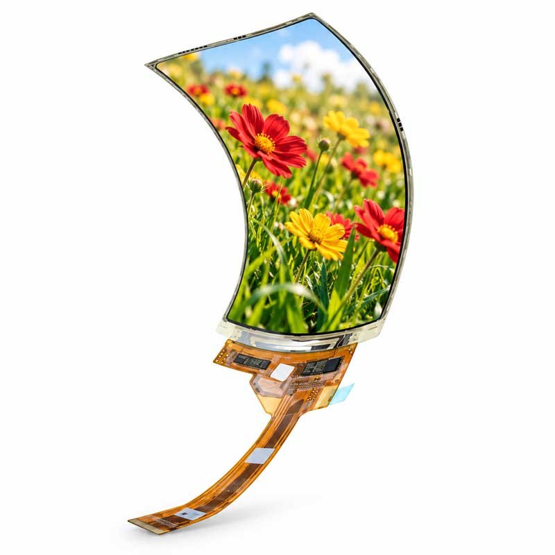 6.5-inch flexible AMOLED display module
