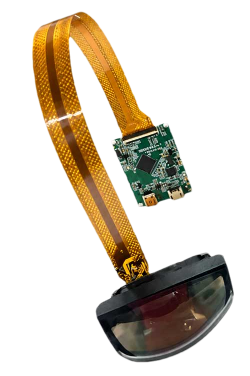0.49 inch FHD Micro OLED Birdbath optical engine with HDMI Mini driver board