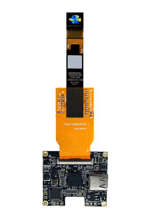 Custom 0.32-inch SVGA Micro OLED with compact Type-C mini interface board