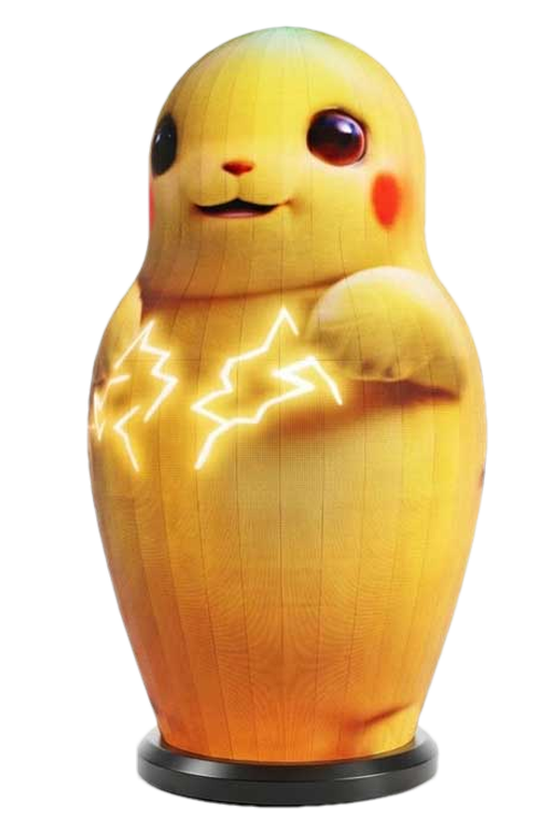 Mascot and character shaped LED display