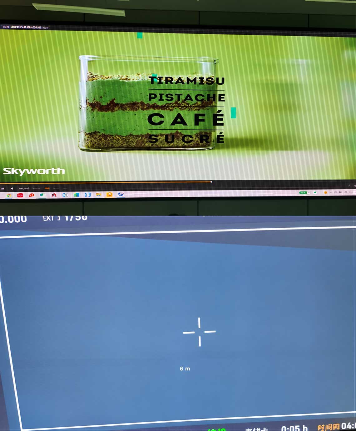 Comparison of scan lines and rolling bands captured when filming an XR LED screen