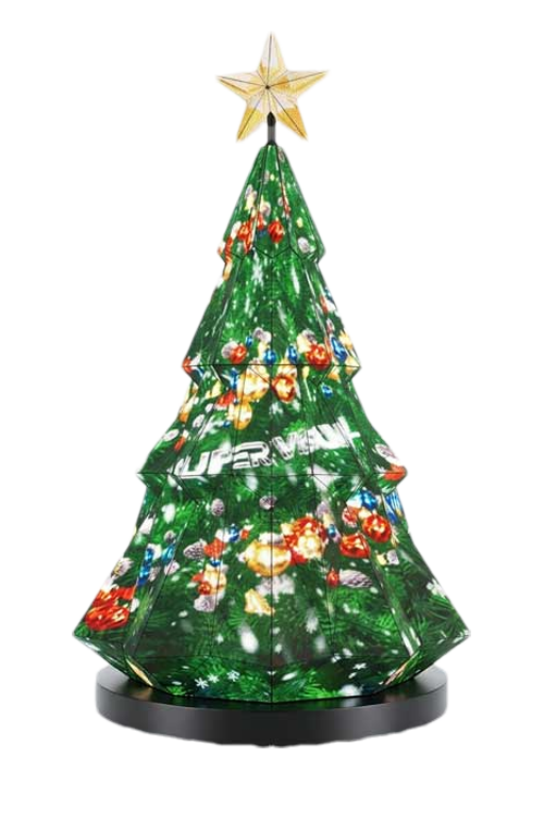 Christmas tree shaped LED display