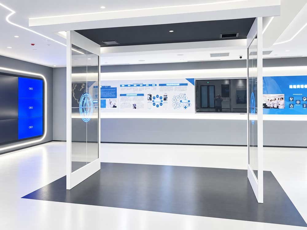 Transparent OLED application concept — Corporate Exhibition Hall