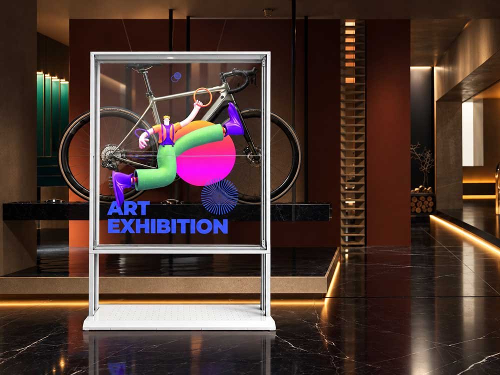 Transparent OLED application concept — Digital Art Exhibition