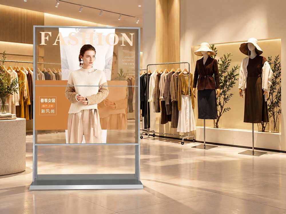 Transparent OLED application concept — Fashion Retail