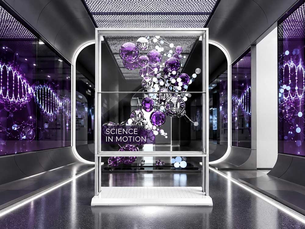 Transparent OLED application concept — Science Museum