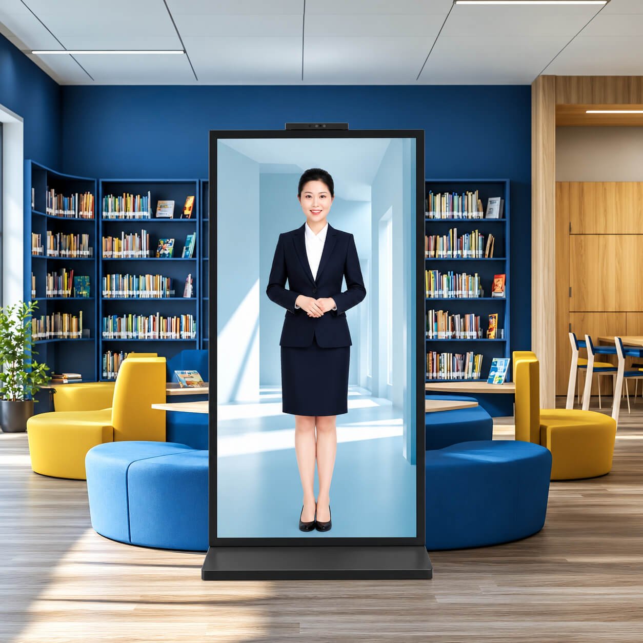 Virtual library assistant application concept