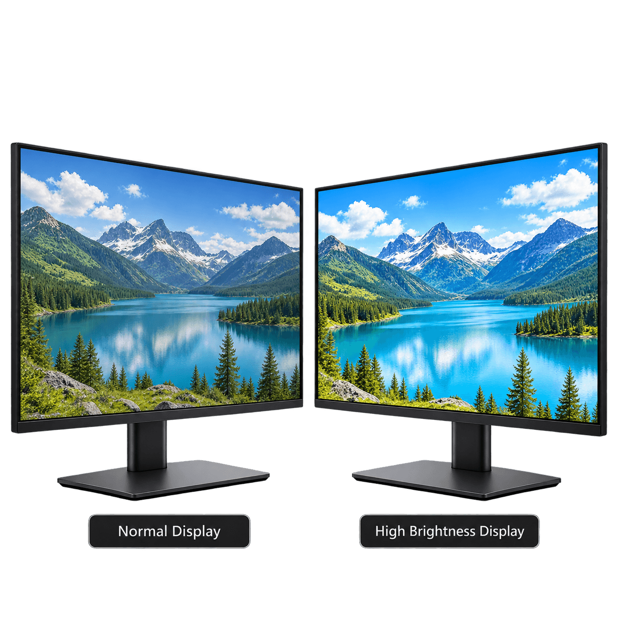 High Brightness vs Normal Display