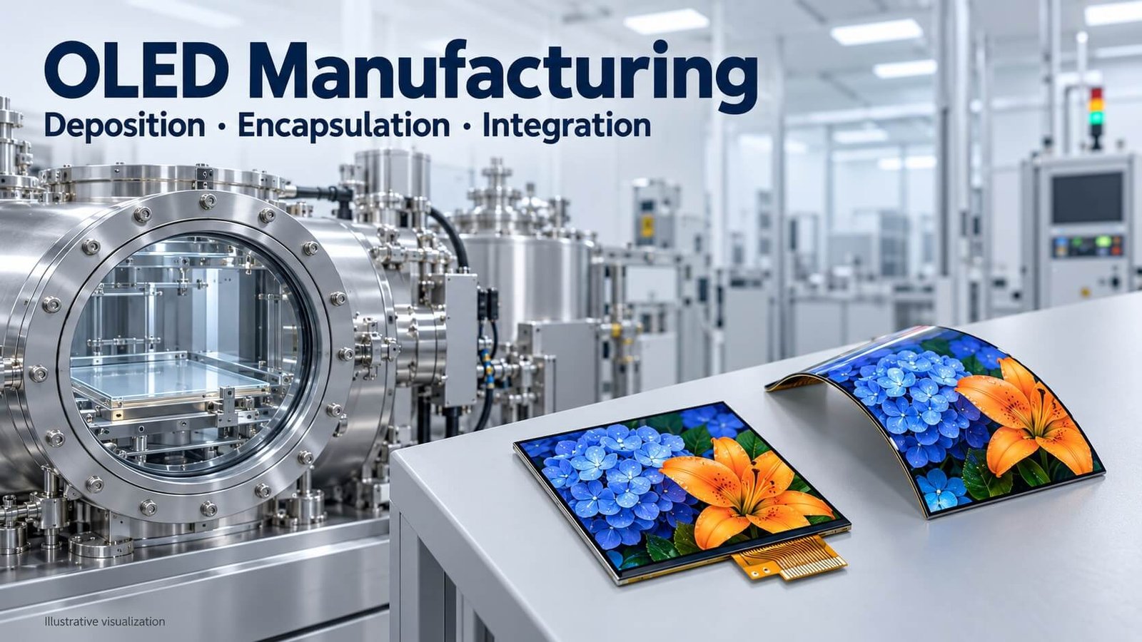oled manufacturing process amoled flexible displays