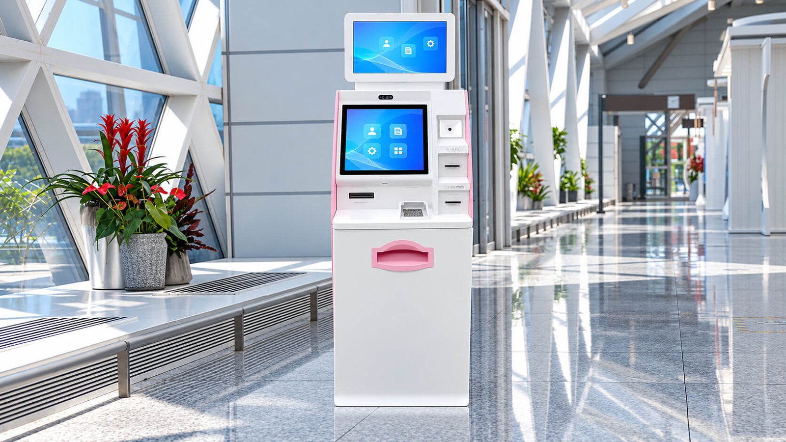 Dual-screen self-service terminal concept