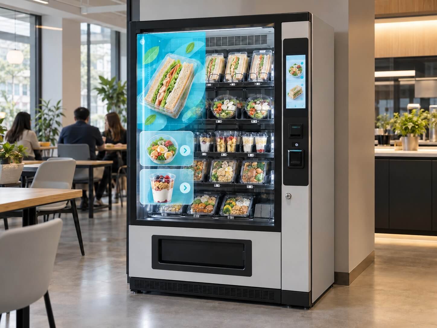 Refrigerated Vending Cabinets — transparent LCD vending application concept