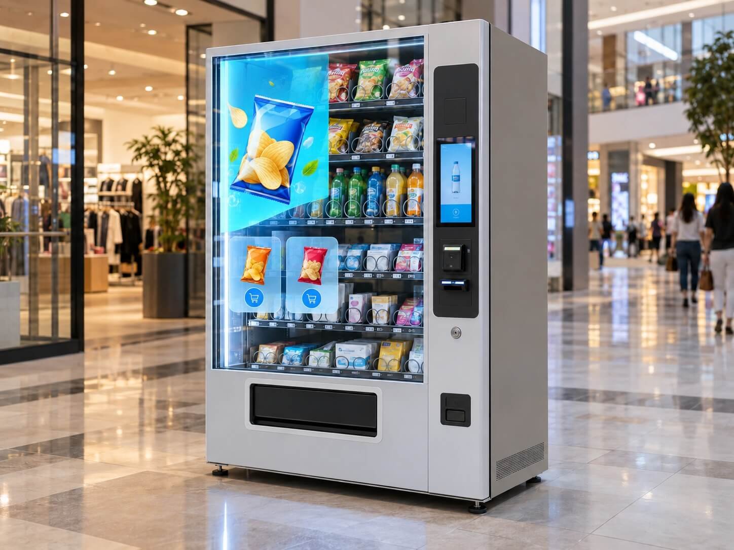 Transparent Vending Machines — transparent LCD vending application concept